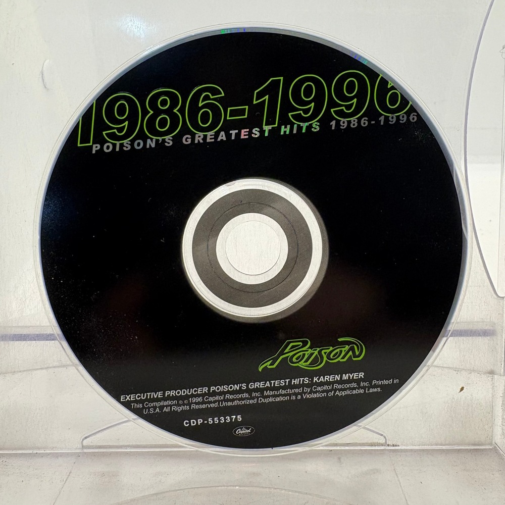 Poison Greatest Hits 1986-1996 CD Album  Capitol Records Glam Metal Rock